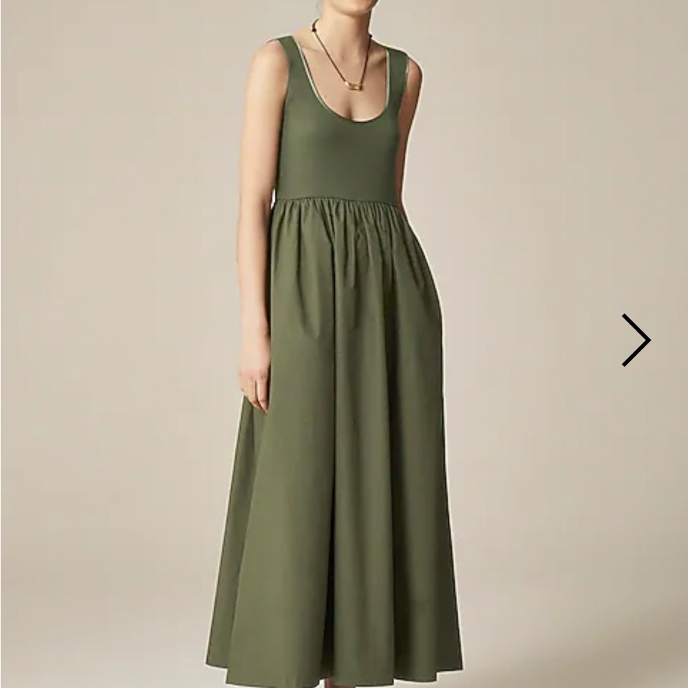 J. Crew Olive Green Maxi Dress